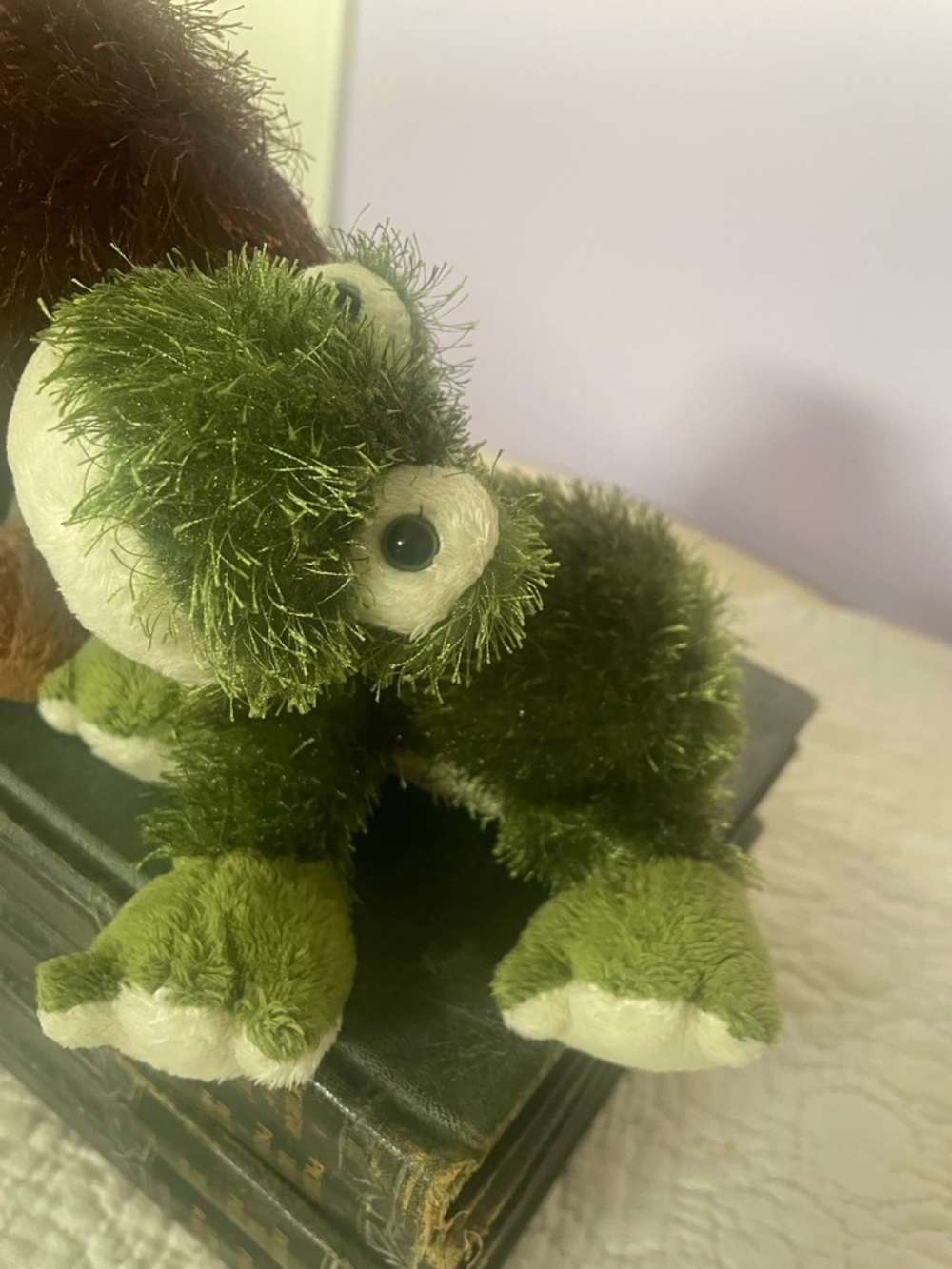 Webkinz Plush Brown Puppy and Green Frog Stuffed Animals - like new no codes - Picture 2 of 6